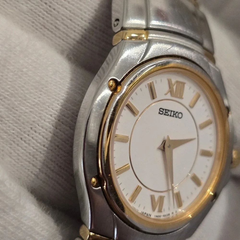 Seiko Women's Two Tone Watch White Dial Quartz Stainless Steel Dressy‎ Classic